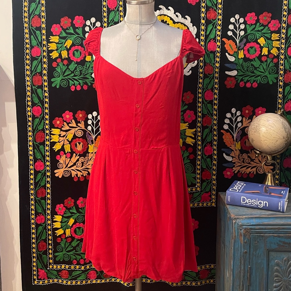 Reformation Red Mini Dress